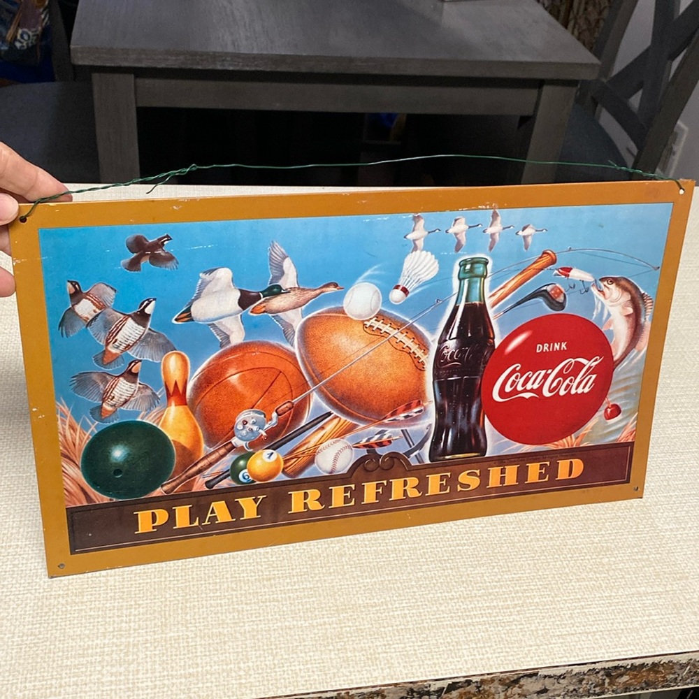 Coca Cola vintage metal sign